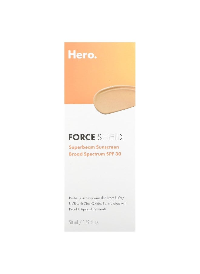 Hero Cosmetics, Force Shield, Superbeam Sunscreen, SPF 30, 1.69 fl oz (50 ml)