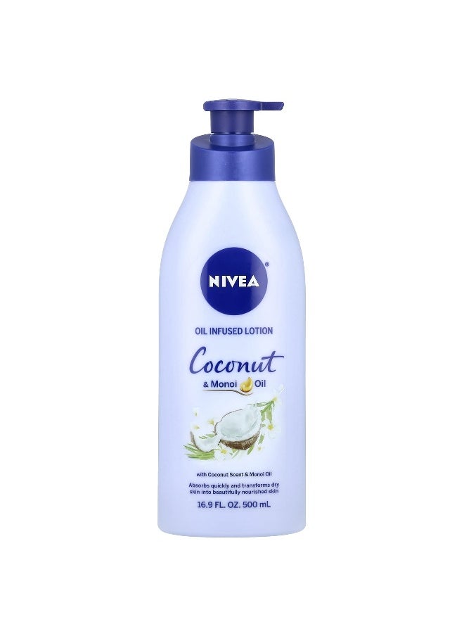 Nivea, Oil Infused Lotion, Coconut & Monoi Oil, 16.9 fl oz (500 ml)