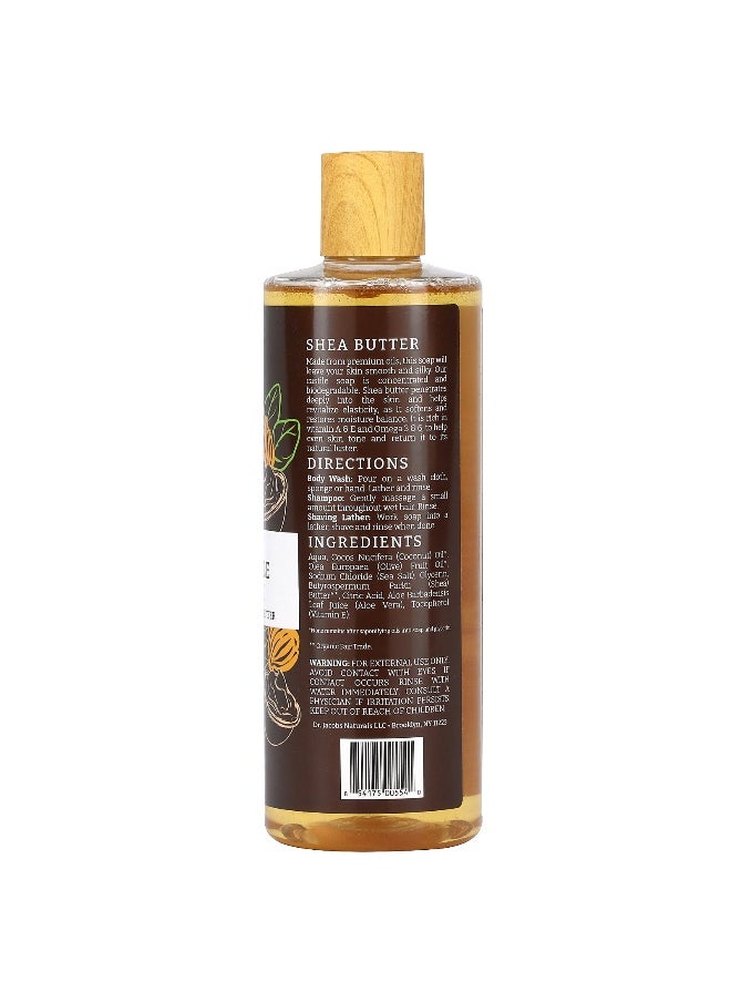 Dr. Jacobs Naturals, Plant-Based Rich Castile Body Wash, Fair Trade Organic Shea Butter, 16 oz (473 ml)