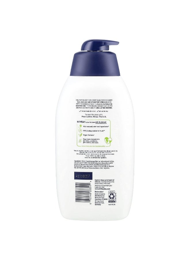 Nivea, Men, Sensitive 3 in 1 Body Wash, Bamboo Extract, 30 fl oz (887 ml)