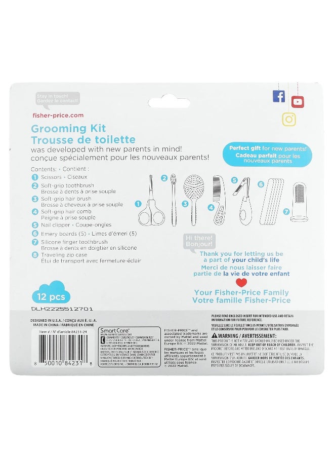 Fisher-Price, Grooming Kit, 0+ Months, 12 Piece Kit