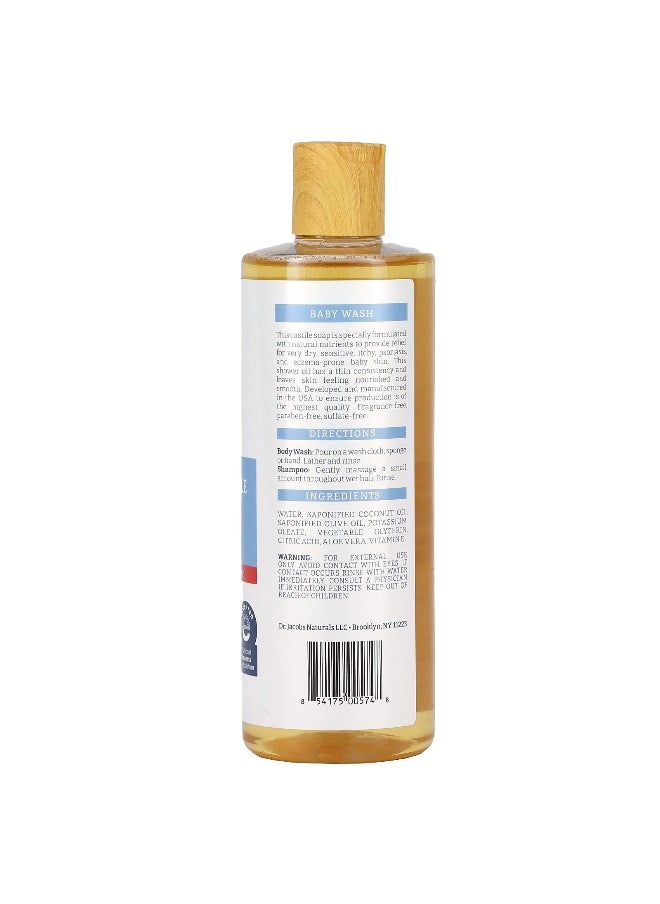 Dr. Jacobs Naturals, Pure Castile Eczema Relief, Body Wash & Shampoo, 16 oz (473 ml)