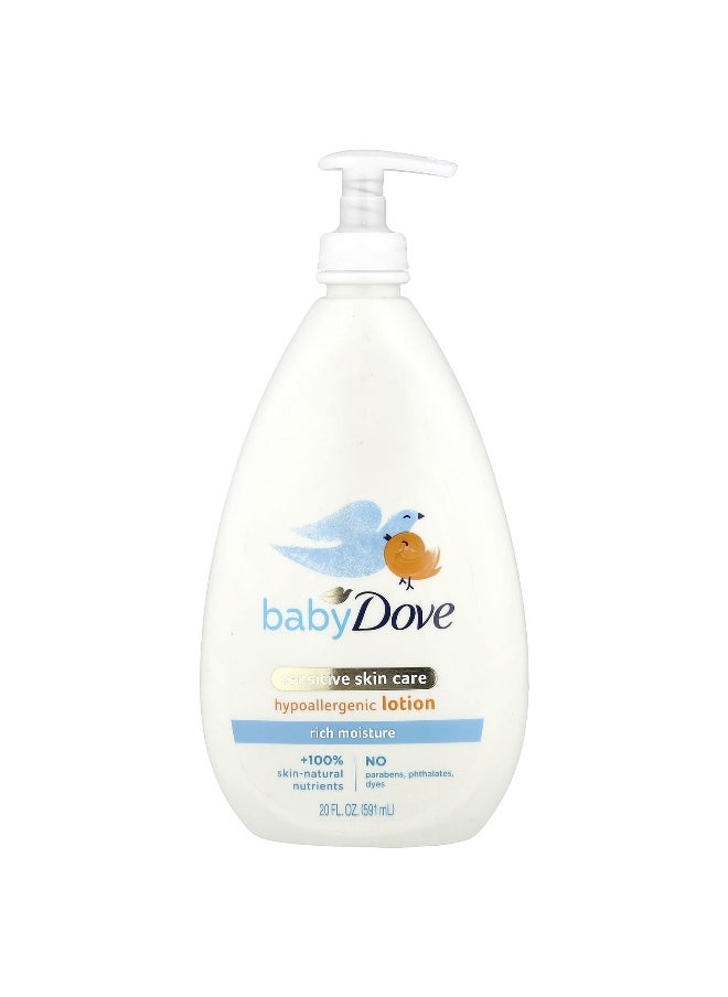 Dove, Baby, Sensitive Skin Care, Hypoallergenic Lotion, 20 fl oz (591 ml)