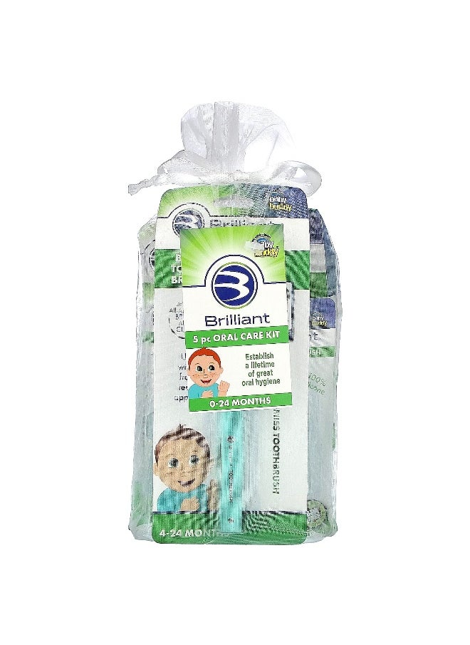 Baby Buddy, Brilliant, 5 Pc Oral Care Kit, 0-24 Months, 5 Piece Kit