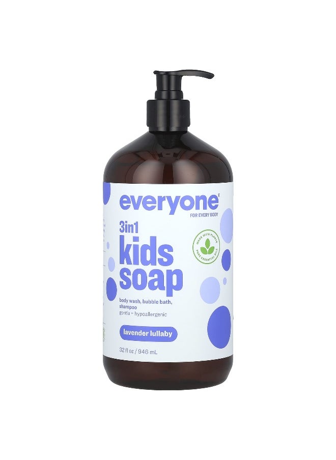 Everyone, 3 in 1 Kids Soap, Lavender Lullaby, 32 fl oz (946 ml)