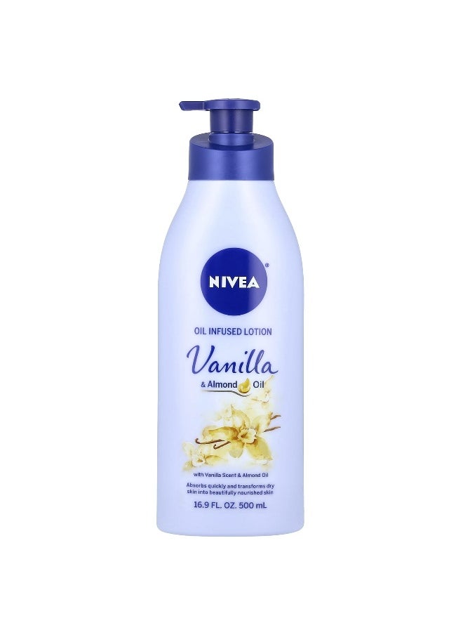 Nivea, Oil Infused Lotion, Vanilla & Almond Oil, 16.9 fl oz (500 ml)