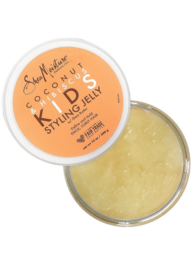 SheaMoisture, Kids Styling Jelly, Coconut & Hibiscus, 12 oz (340 g)