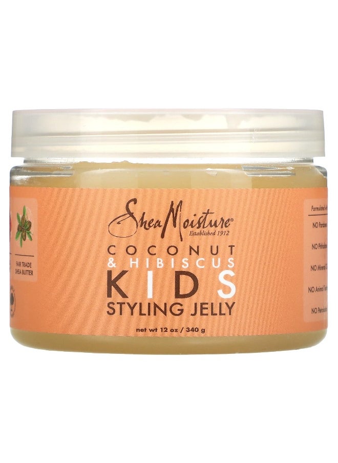 SheaMoisture, Kids Styling Jelly, Coconut & Hibiscus, 12 oz (340 g)