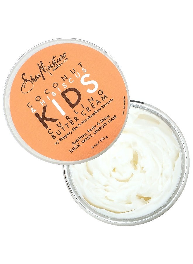 SheaMoisture, Kids Curling Butter Cream, Coconut & Hibiscus, 6 oz (170 g)