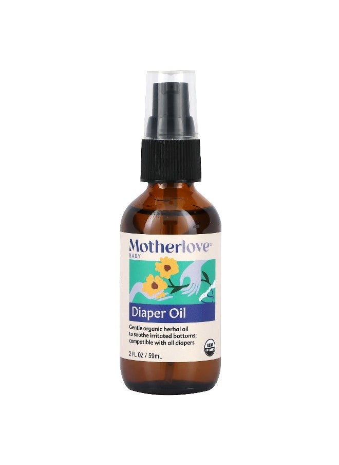 Motherlove, Baby, Diaper Oil, 2 fl oz (59 ml)