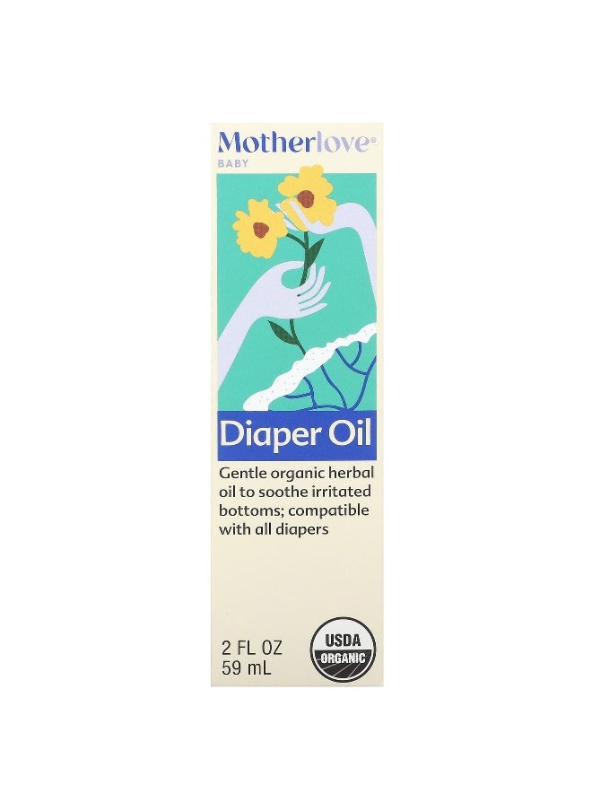 Motherlove, Baby, Diaper Oil, 2 fl oz (59 ml)