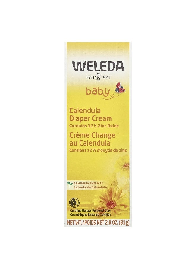 Weleda, Baby, Calendula Diaper Cream, Calendula Extracts, 2.8 oz (81 g)