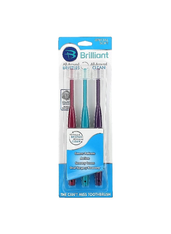 Baby Buddy, Brilliant, Toothbrush, Special Soft, 3 Toothbrushes