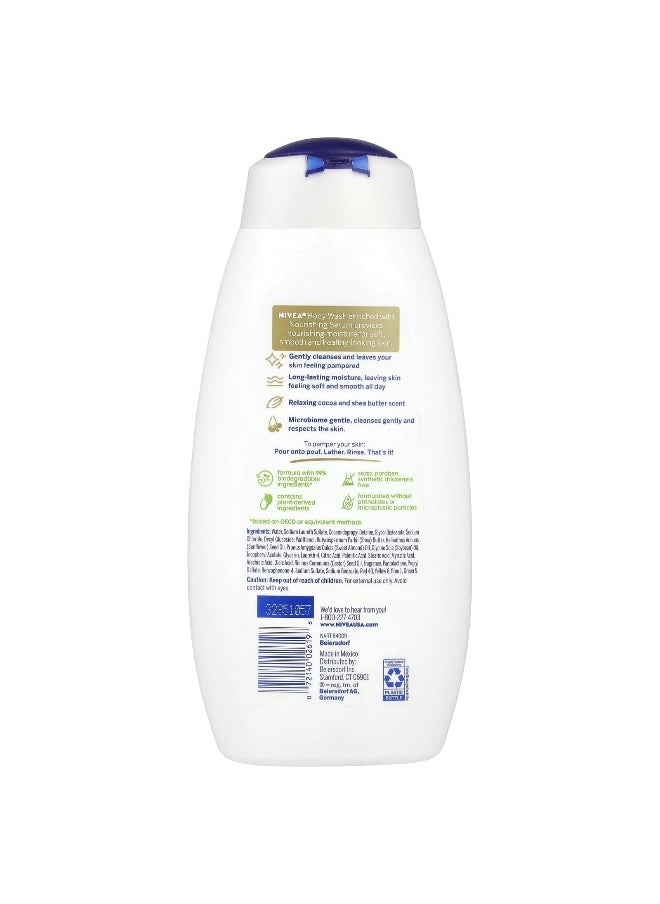 Nivea, Pampering Body Wash, Cocoa & Shea Butter, 20 fl oz (591 ml)