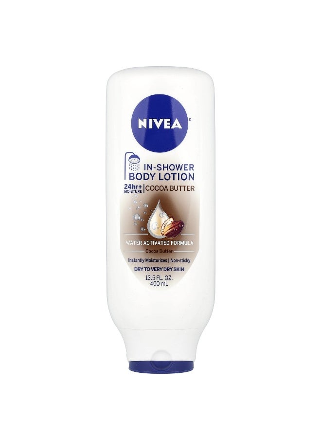 Nivea, In-Shower Body Lotion, Cocoa Butter, 13.5 fl oz (400 ml)