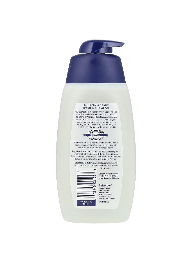 Aquaphor, Baby, Wash & Shampoo, Fragrance Free, 16.9 fl oz (500  ml)