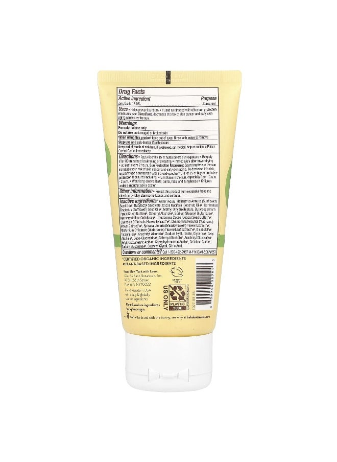 Babo Botanicals, Sheer Zinc Mineral Sunscreen Lotion, Sensitive Skin, SPF 30, Fragrance Free, 3 fl oz (89 ml)