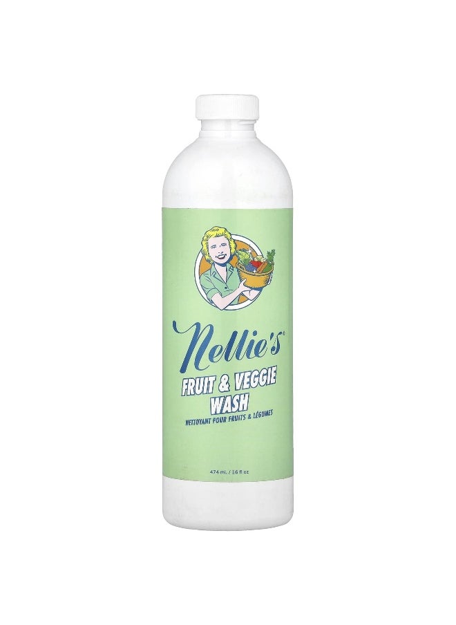 Nellie's, Fruit & Veggie Wash, 16 fl oz (474 ml)