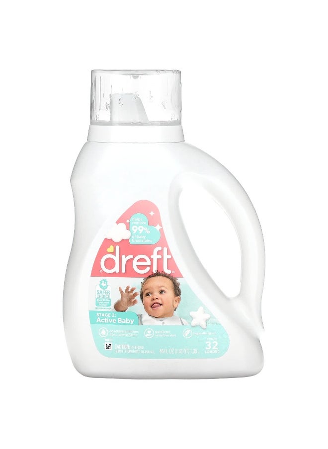 Dreft, Baby Detergent, Stage 2, 46 fl oz (1.36 l)