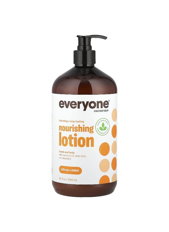 Everyone, Nourishing Lotion, Hands and Body, Citrus + Mint, 32 fl oz (946 ml)