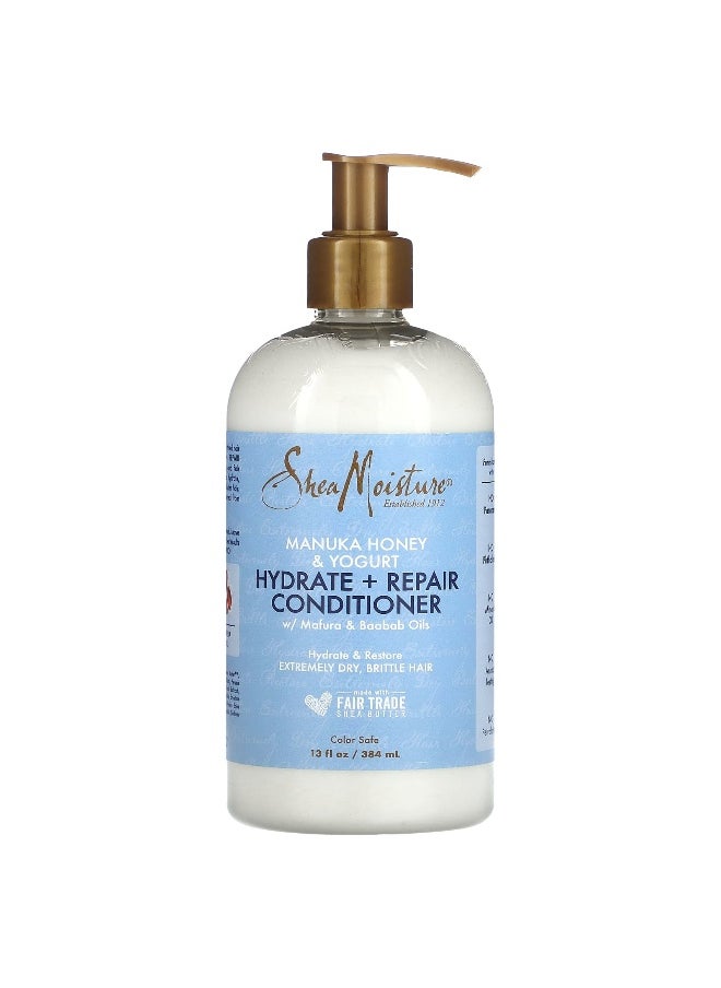 SheaMoisture, Manuka Honey & Yogurt, Hydrate + Repair Conditioner, 13 fl oz (384 ml)