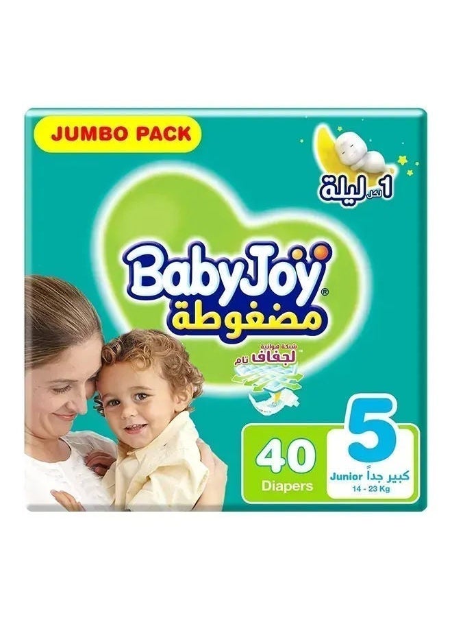 Compressed Diamond Diapers, Junior, 14-23kg, 40 Pcs, 40'S*