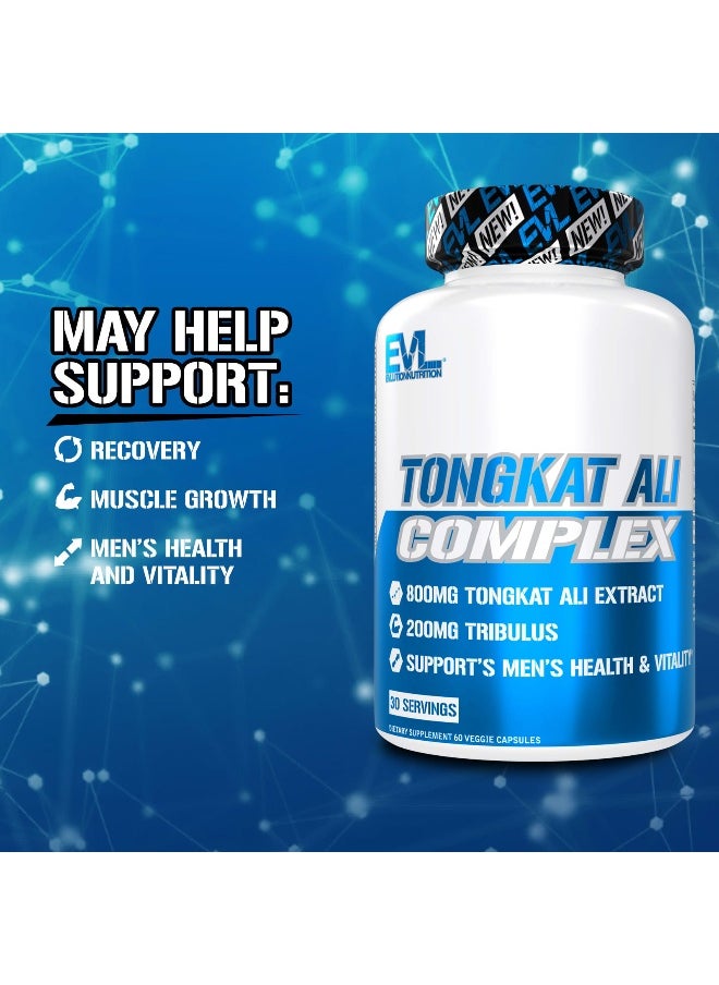 EVLution Nutrition, Tongkat Ali Complex, 800 mg, 60 Veggie Capsules (400 mg per Capsule)