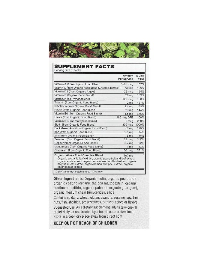 PlantFusion, Women's One-A-Day Multivitamin, Organic Vegan, 30 Vegan Tablet