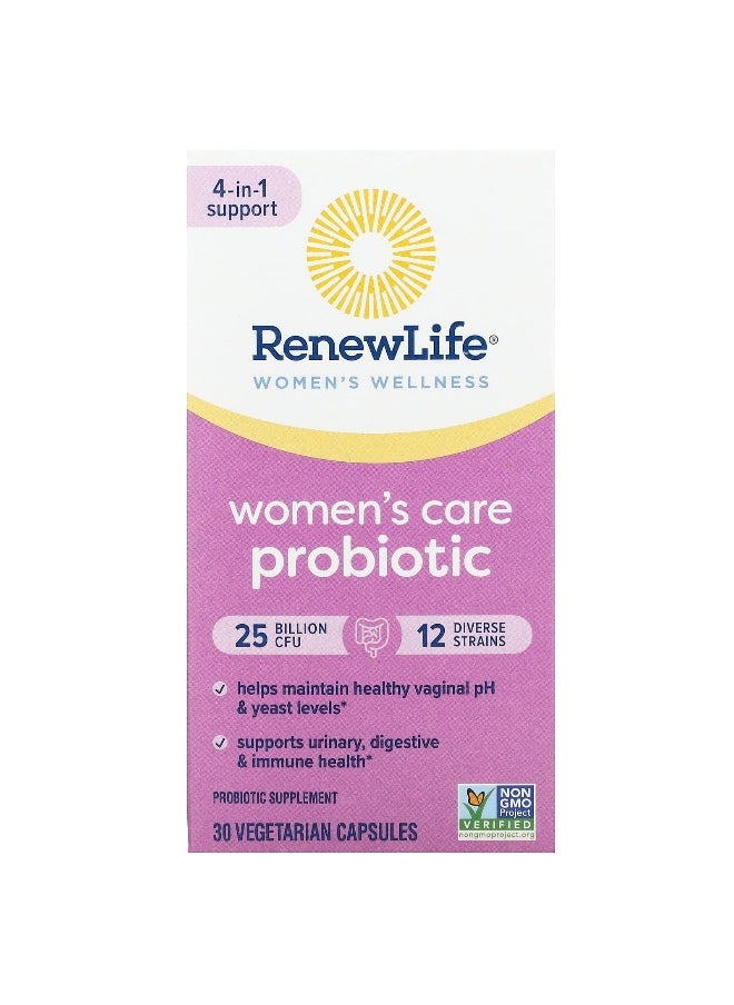 Renew Life, Women's Care Probiotic, 25 Billion CFU, 30 Vegetarian Capsules