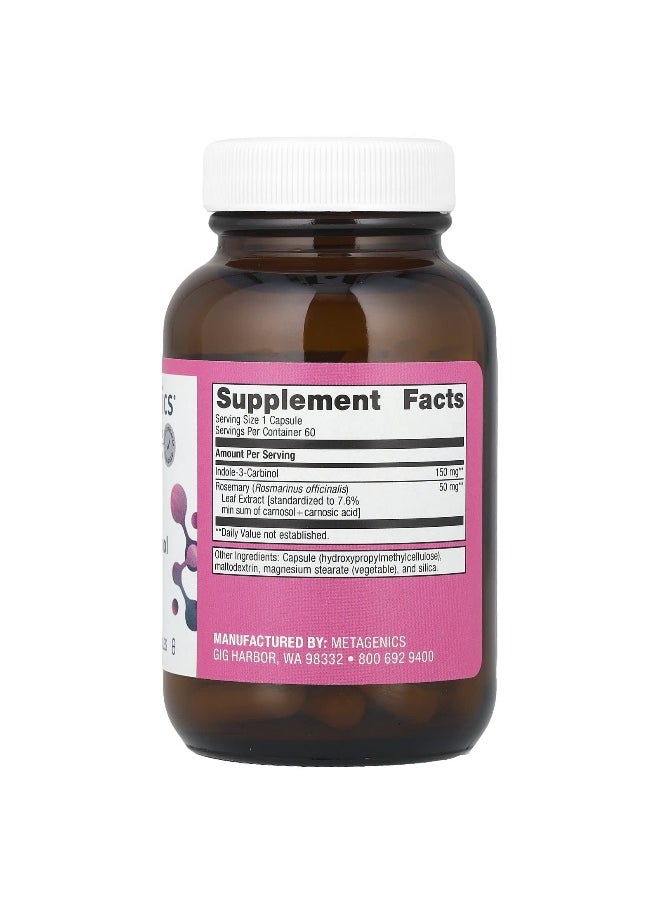 Metagenics, Women's Health, Indole-3-Carbinol , 60 Capsules