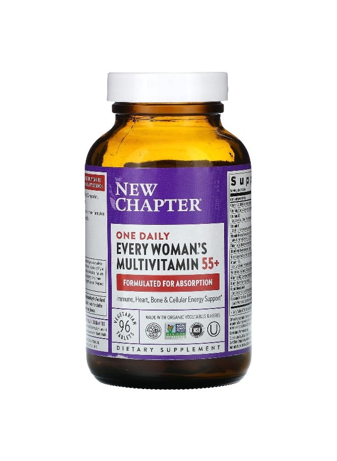 New Chapter, Every Woman's One Daily 55+ Multivitamin, 96 Vegetarian Tablets