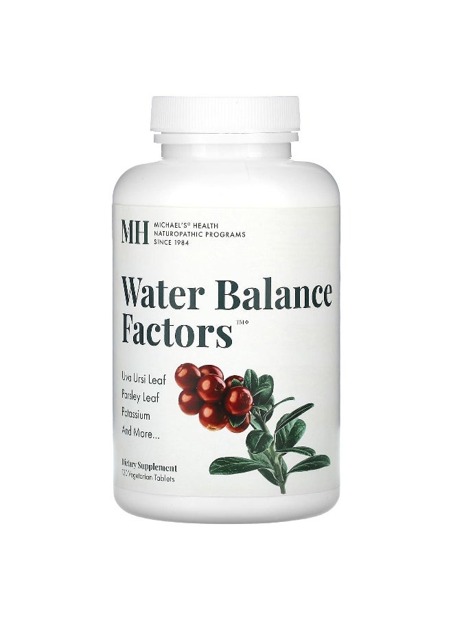 Michael's Naturopathic, Water Balance Factors, 120 Vegetarian Tablets