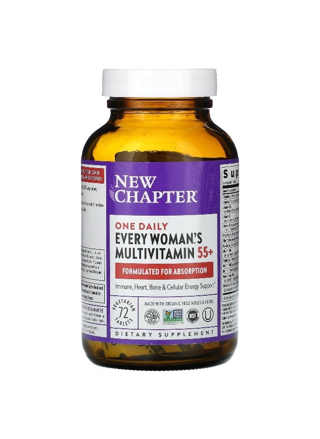 New Chapter, Every Woman's One Daily 55+ Multivitamin, 72 Vegetarian Tablets