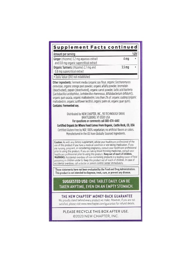 New Chapter, One Daily Every Woman's™ Multivitamin, 72 Vegetarian Tablets