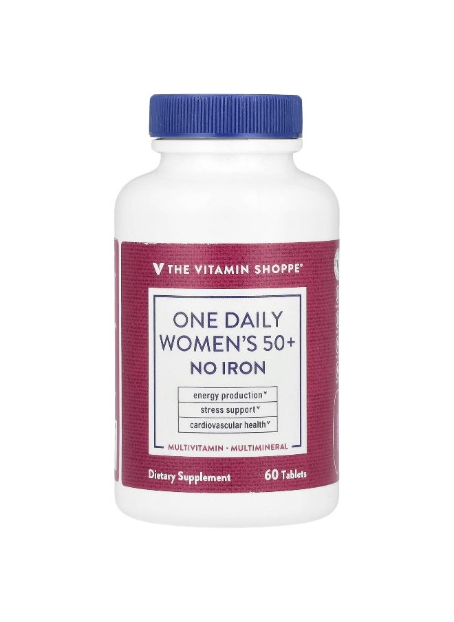 The Vitamin Shoppe, One Daily Women's 50+, No Iron, 60 Tablets