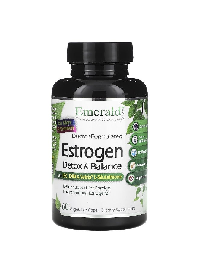 Emerald Laboratories, Estrogen, Detox & Balance, 60 Vegetable Caps