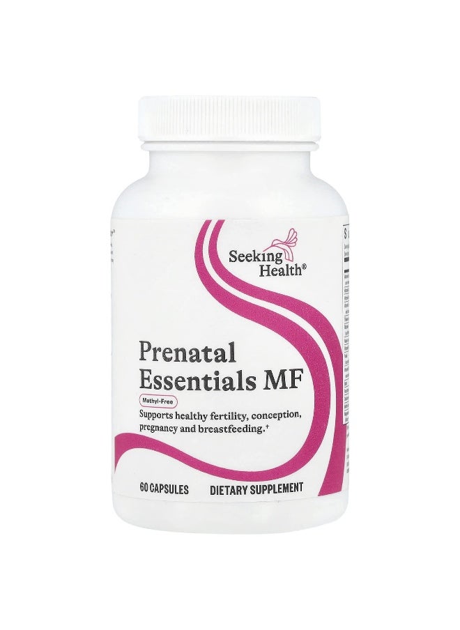 Seeking Health, Prenatal Essentials MF, Methyl-Free, 60 Capsules
