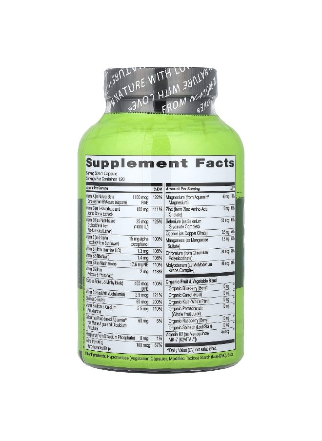 NATURELO, One Daily Multivitamin For Men 50+, 120 Vegetarian Capsules
