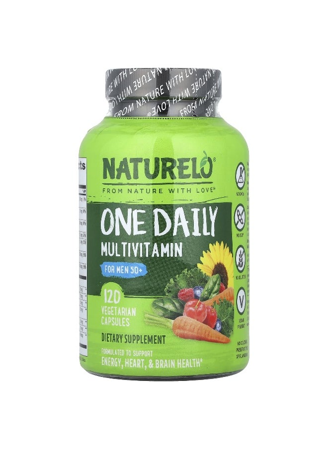 NATURELO, One Daily Multivitamin For Men 50+, 120 Vegetarian Capsules