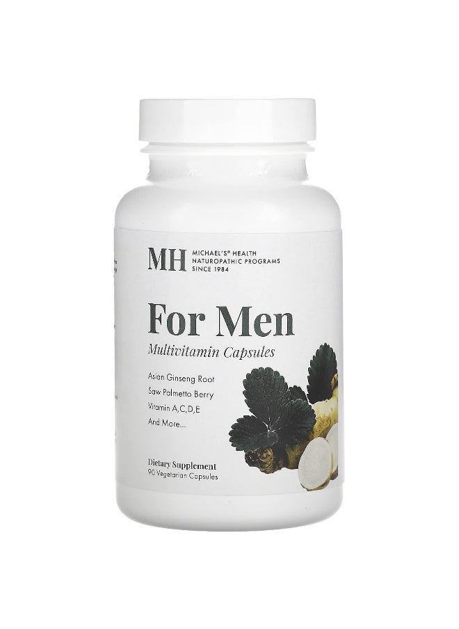 Michael's Naturopathic, For Men, Multivitamin Capsules , 90 Vegetarian Capsules