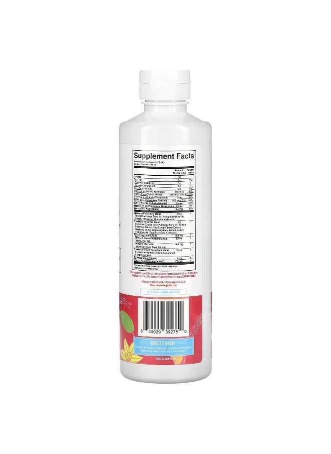 MaryRuth's, Women's 40+ Multivitamin with Hormonal Support, Vanilla Peach, 15.22 fl oz (450 ml)