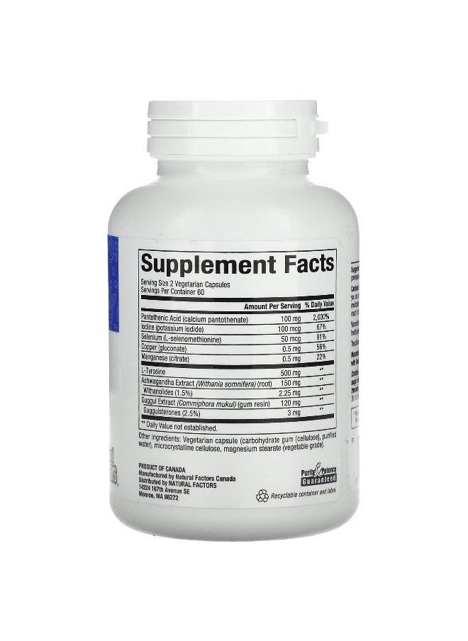 Natural Factors, WomenSense, ThyroSense, Thyroid Formula, 120 Vegetarian Capsules