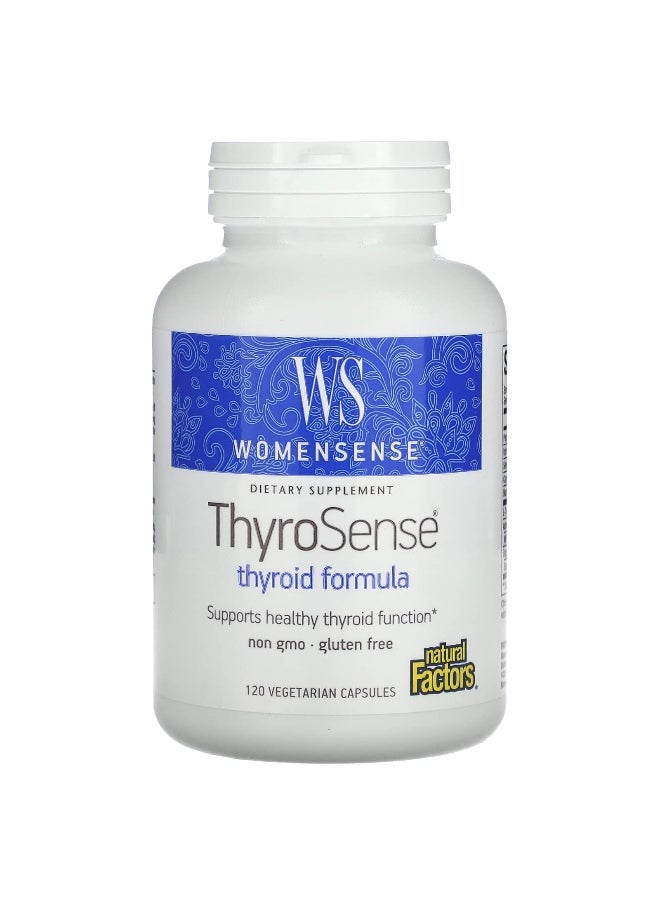Natural Factors, WomenSense, ThyroSense, Thyroid Formula, 120 Vegetarian Capsules