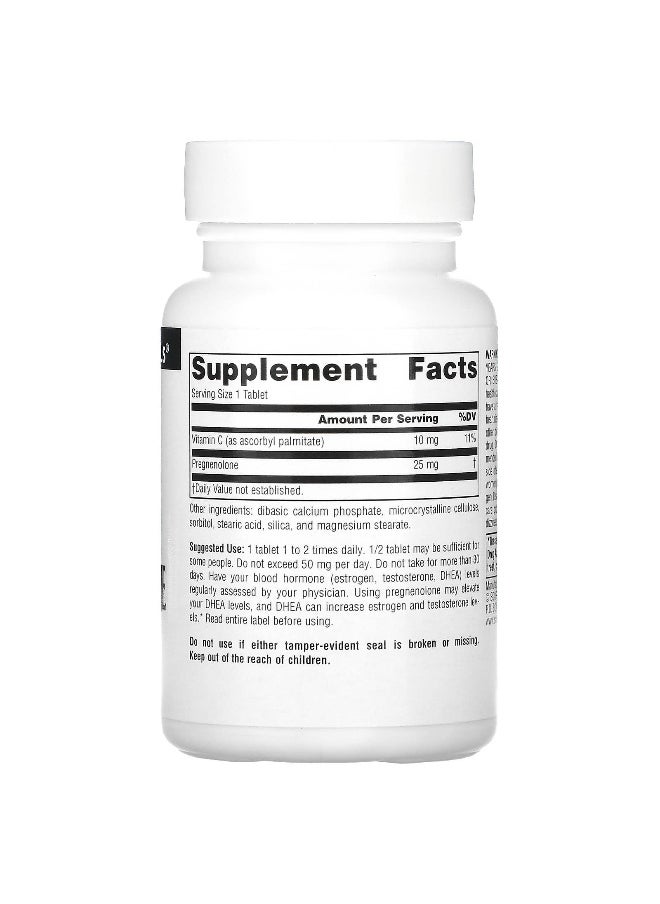 Source Naturals, Pregnenolone, 25 mg, 120 Tablets