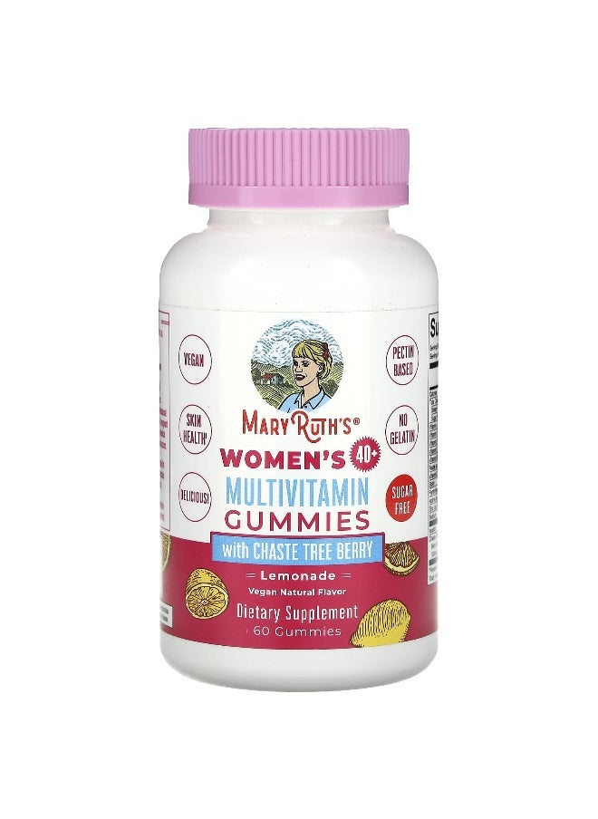 MaryRuth's, Women's 40+ Multivitamin Gummies With Chaste Tree Berry, Lemonade, 60 Gummies