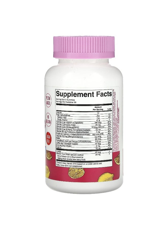 MaryRuth's, Women's 40+ Multivitamin Gummies With Chaste Tree Berry, Lemonade, 60 Gummies