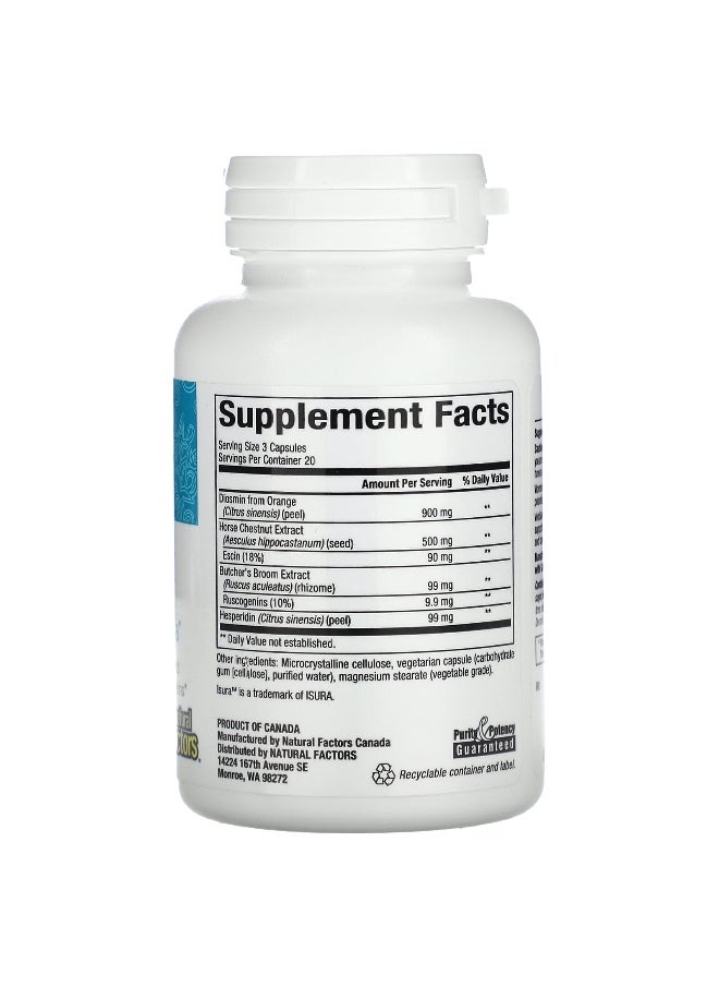 Natural Factors, WomenSense, VeinSense, 60 Vegetarian Capsules