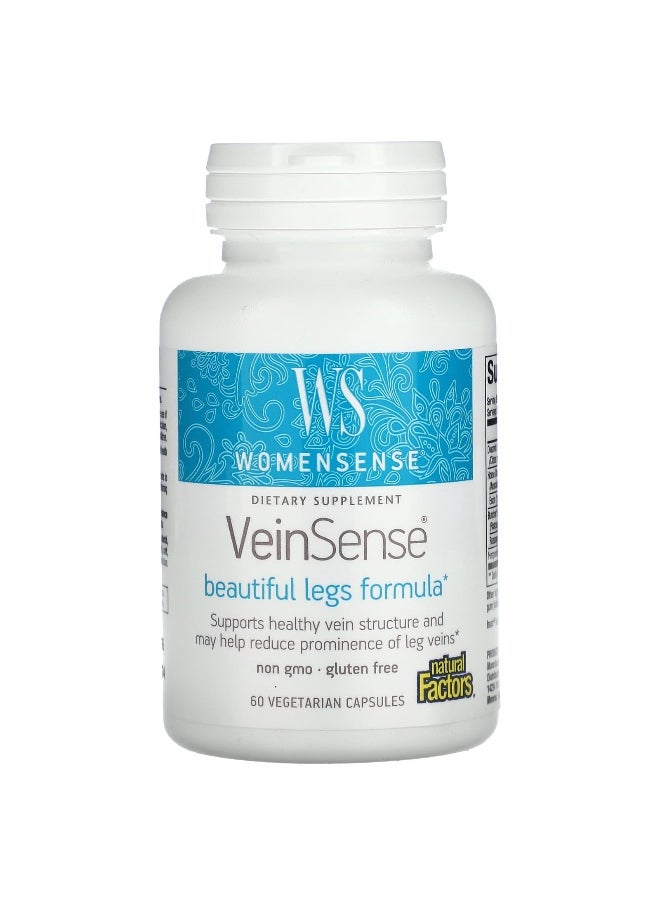 Natural Factors, WomenSense, VeinSense, 60 Vegetarian Capsules