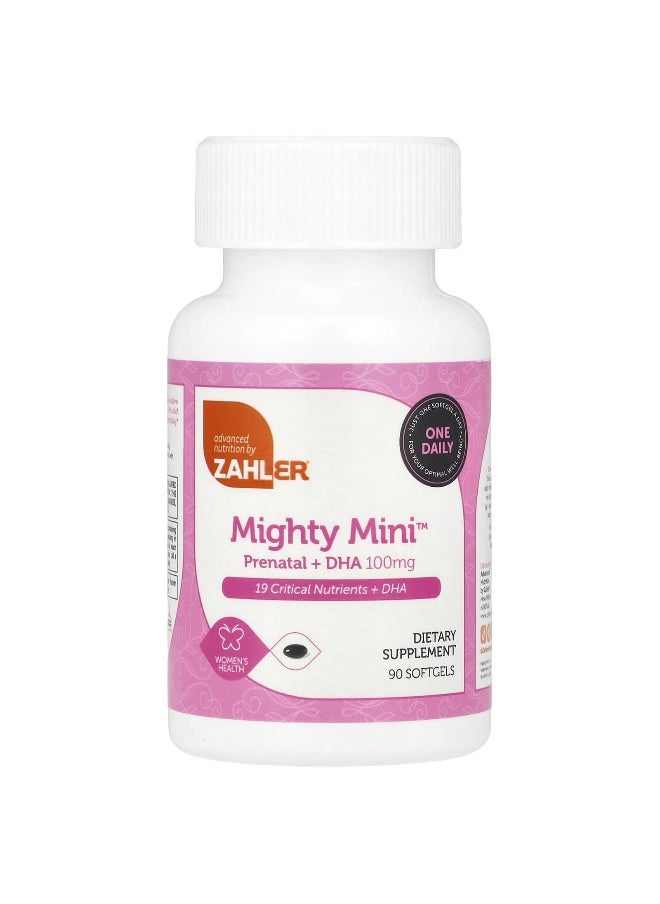 Zahler, Mighty Mini™ Prenatal + DHA, 90 Softgels