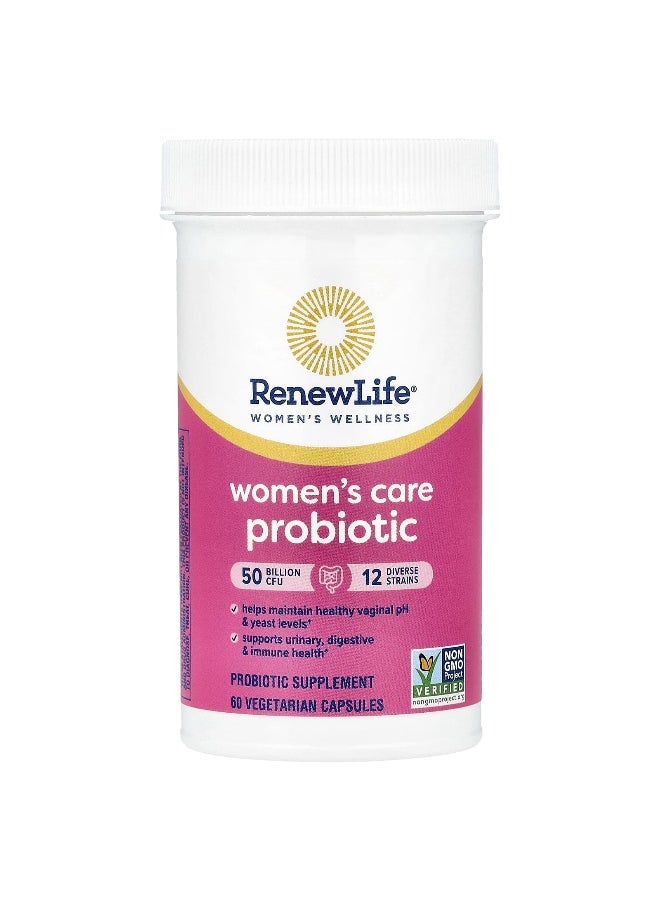 Renew Life, Women's Care Probiotic, 50 Billion CFU, 60 Vegetarian Capsules